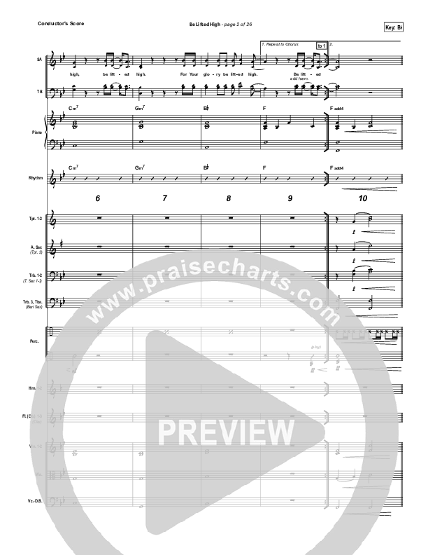 Be Lifted High Conductor's Score (Bethel Music)