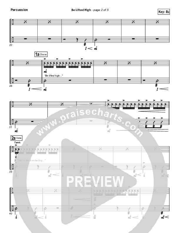 Be Lifted High Percussion (Bethel Music)