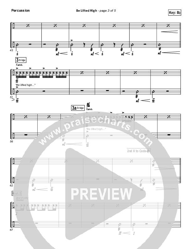 Be Lifted High Percussion (Bethel Music)