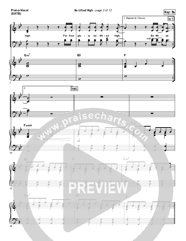 Be Lifted High Piano/Vocal Pack (Bethel Music)