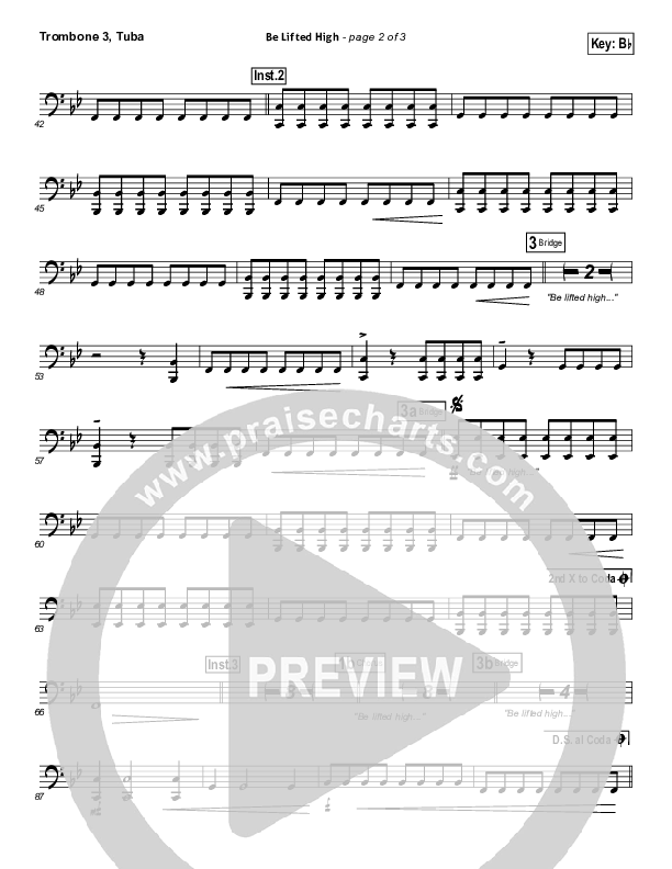 Be Lifted High Trombone 3/Tuba (Bethel Music)