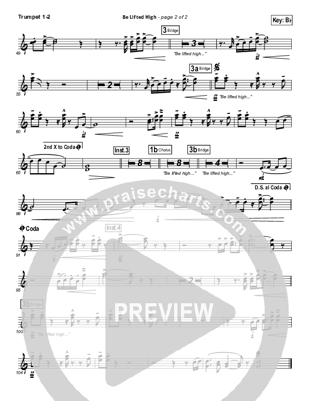 Be Lifted High Trumpet 1,2 (Bethel Music)