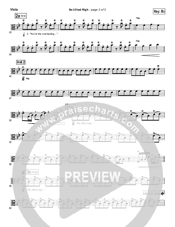 Be Lifted High Viola (Bethel Music)