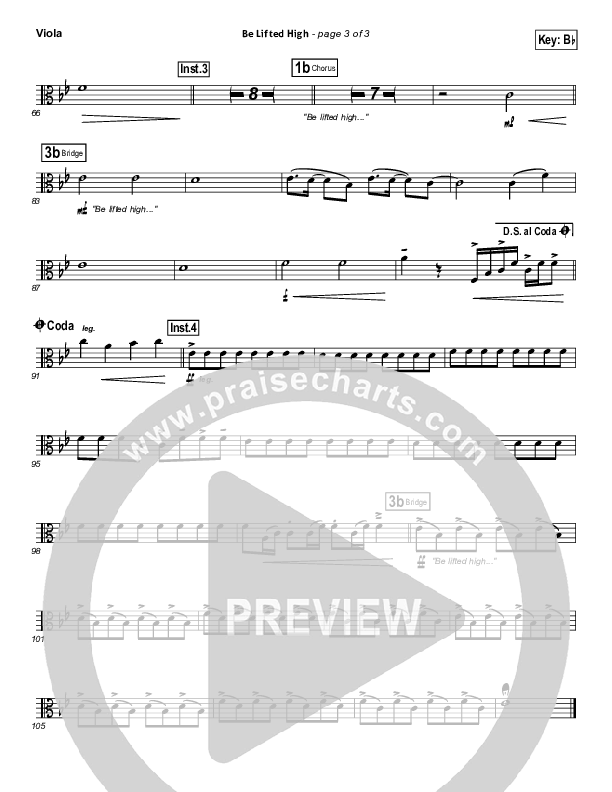 Be Lifted High Viola (Bethel Music)