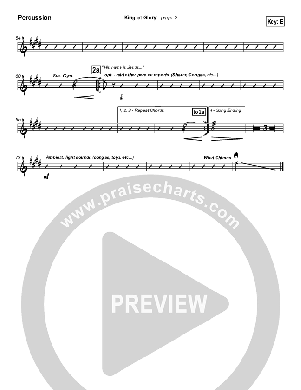King Of Glory Percussion (Third Day)
