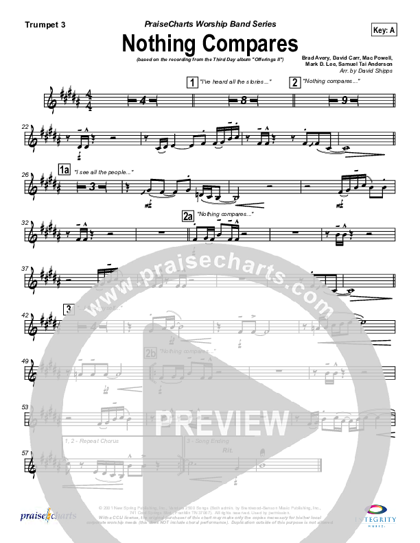 Nothing Compares Trumpet 3 (Third Day)