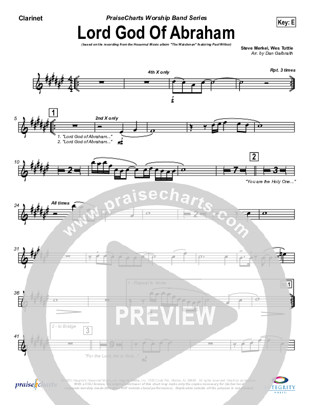 Lord God Of Abraham Wind Pack (Paul Wilbur)