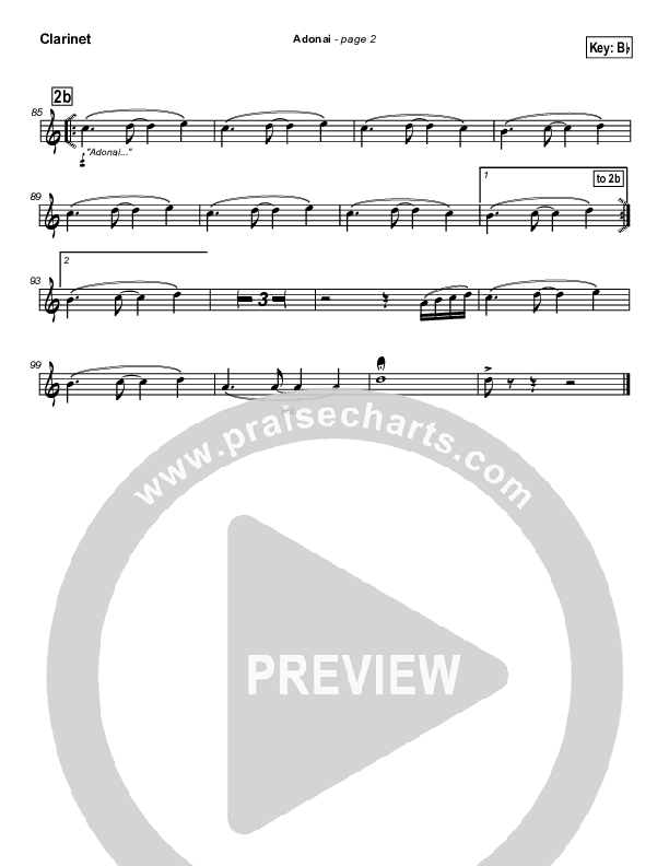 Adonai Clarinet (Paul Wilbur)