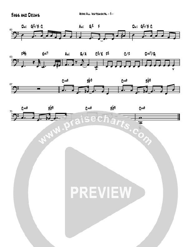 Above All (Instrumental) Drum Set (Brad Henderson)