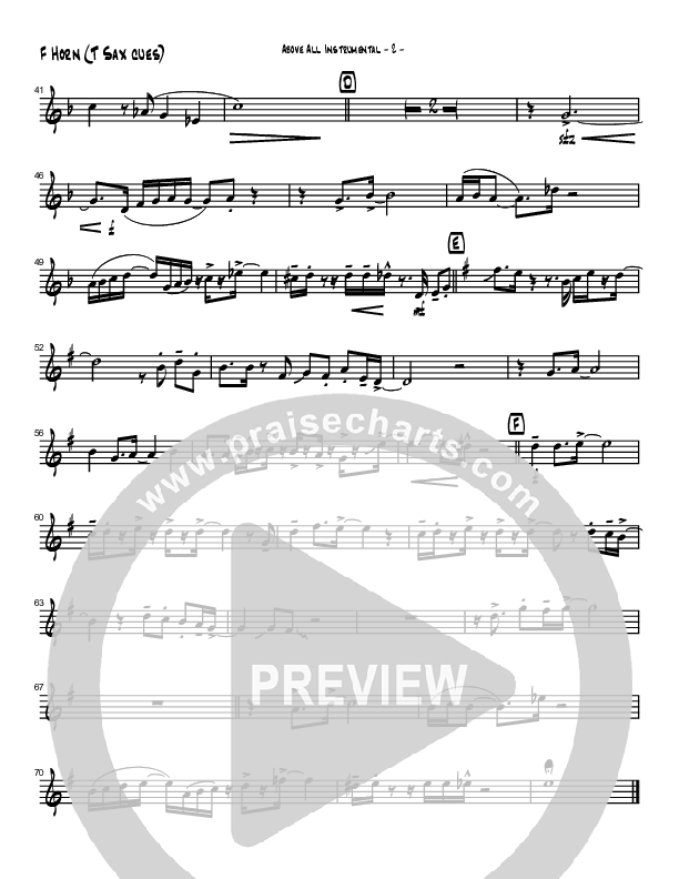 Above All (Instrumental) French Horn (Brad Henderson)