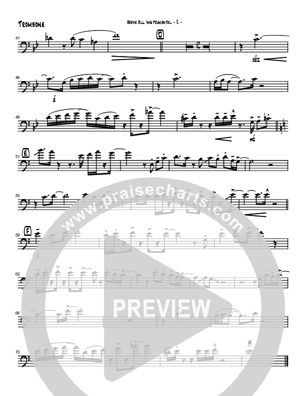 Above All (Instrumental) Trombone (Brad Henderson)