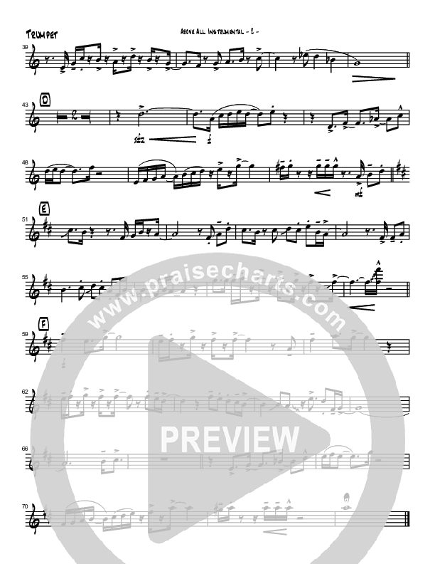 Above All (Instrumental) Trumpet (Brad Henderson)