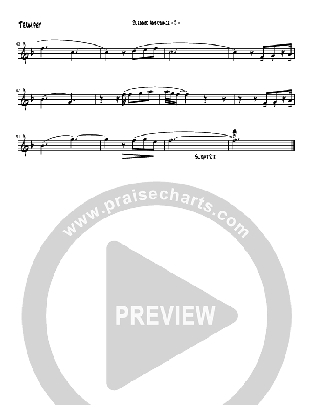 Blessed Assurance (Instrumental) Trumpet (Brad Henderson)