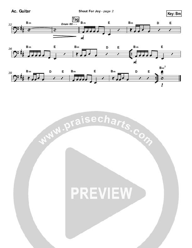 Shout For Joy Acoustic Guitar (Bob Ayala)