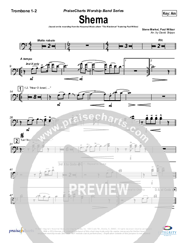 Shema Trombone 1/2 (Paul Wilbur)