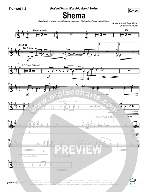 Shema Trumpet 1,2 (Paul Wilbur)