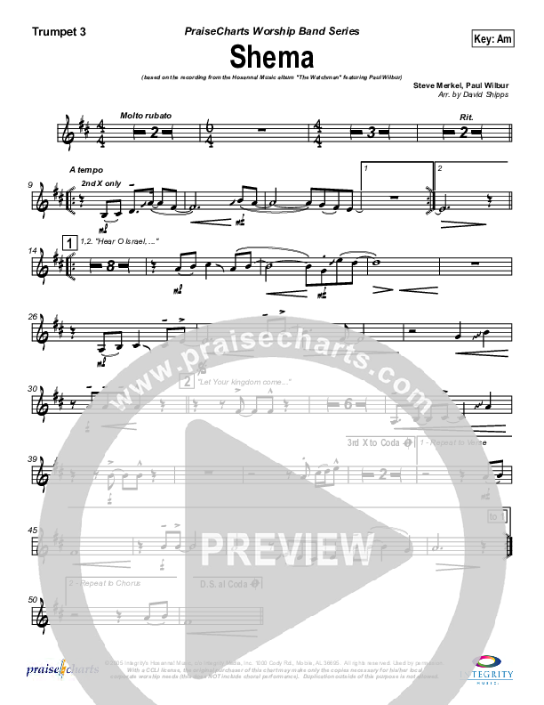 Shema Trumpet 3 (Paul Wilbur)