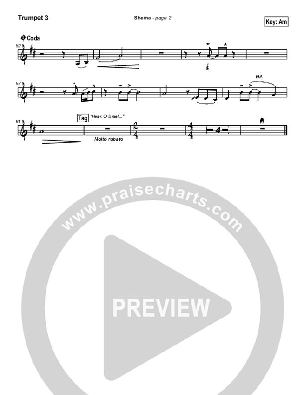 Shema Trumpet 3 (Paul Wilbur)