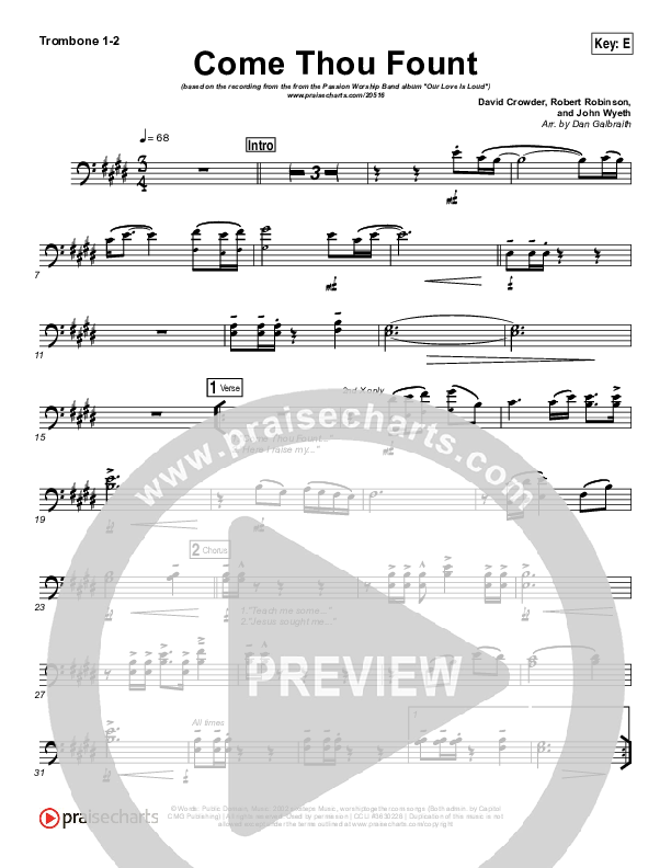 Come Thou Fount Trombone 1/2 (David Crowder / Passion)