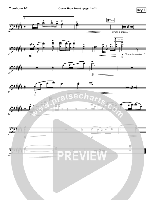 Come Thou Fount Trombone 1/2 (David Crowder / Passion)