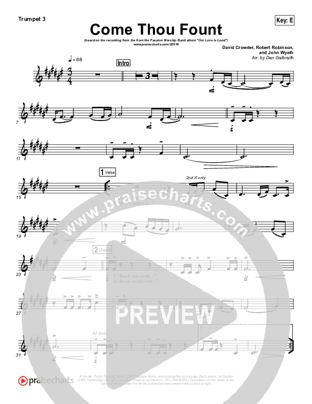 Come Thou Fount Trumpet 3 (David Crowder / Passion)