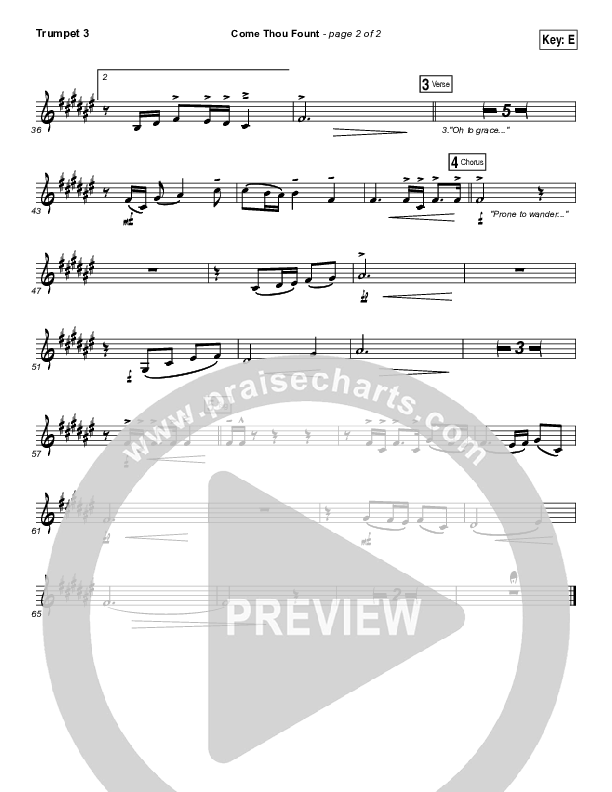 Come Thou Fount Trumpet 3 (David Crowder / Passion)