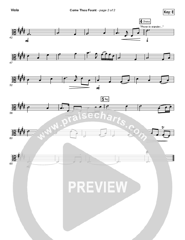 Come Thou Fount Viola (David Crowder / Passion)