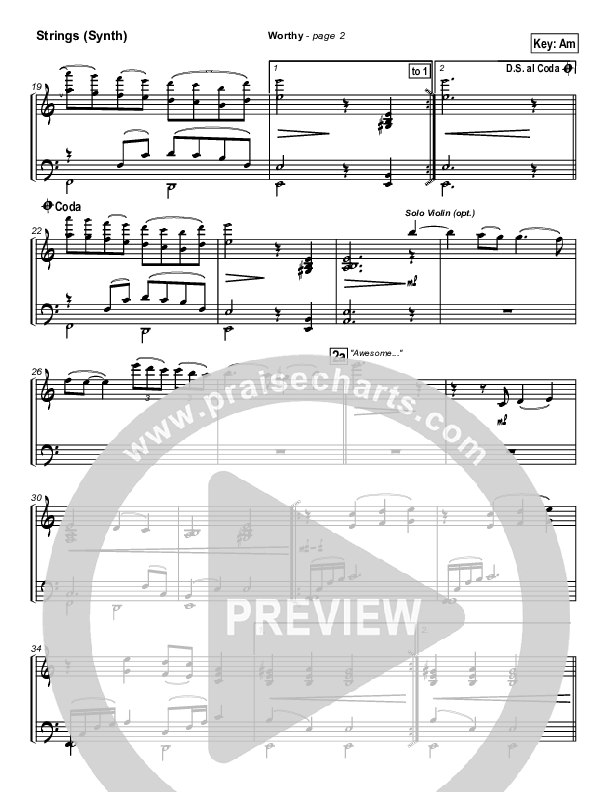 Worthy Synth Strings (Paul Wilbur)