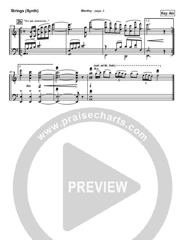 Worthy Synth Strings (Paul Wilbur)