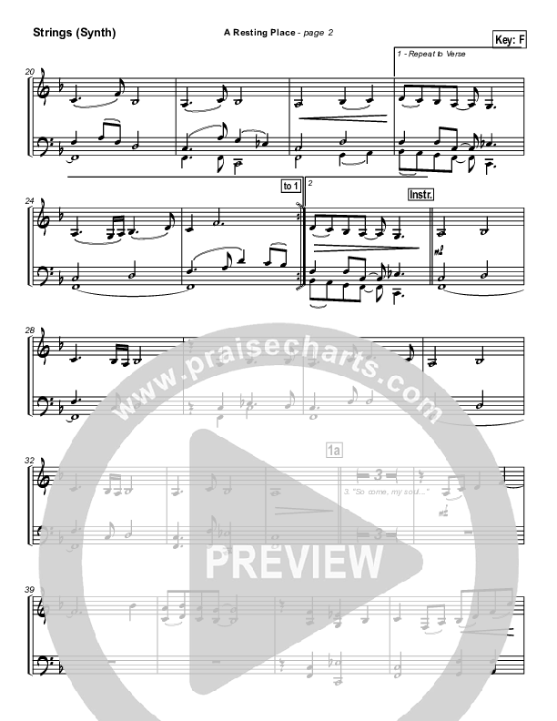 A Resting Place Synth Strings (Paul Wilbur)