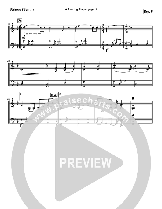 A Resting Place Synth Strings (Paul Wilbur)