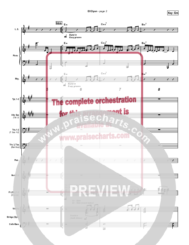El Elyon Orchestration (Paul Wilbur)