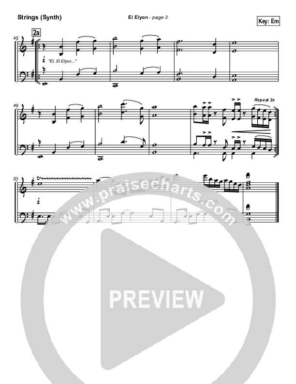 El Elyon Synth Strings (Paul Wilbur)