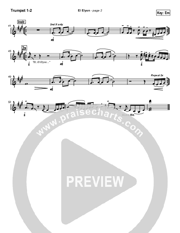 El Elyon Brass Pack (Paul Wilbur)