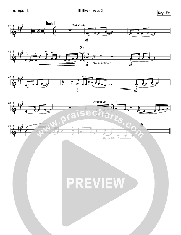 El Elyon Trumpet 3 (Paul Wilbur)