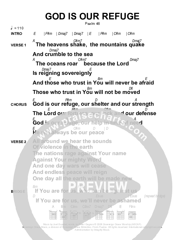 God Is Our Refuge Chords & Lyrics (Sovereign Grace)