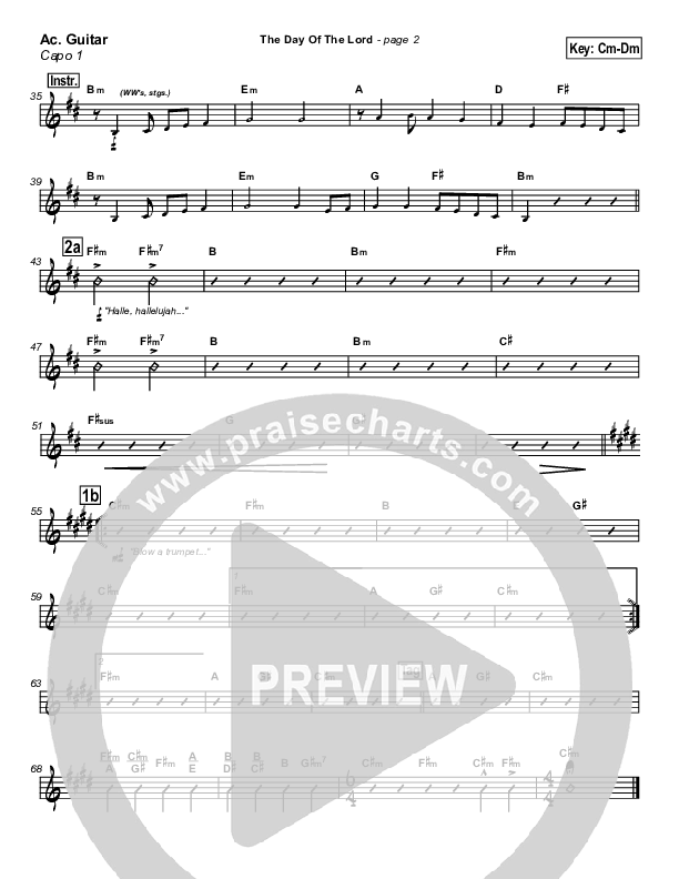 The Day Of The Lord Acoustic Guitar (Marc Chopinsky)