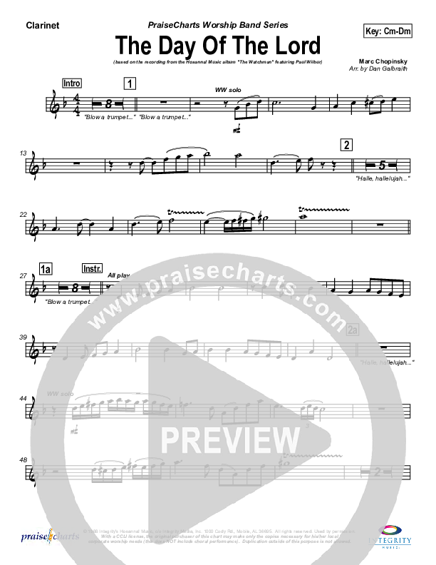 The Day Of The Lord Clarinet (Marc Chopinsky)