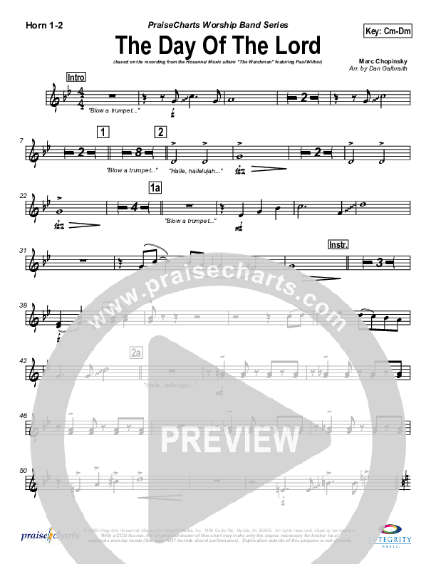 The Day Of The Lord French Horn 1/2 (Marc Chopinsky)