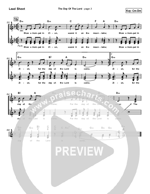 The Day Of The Lord Lead Sheet (Marc Chopinsky)