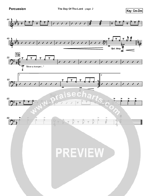 The Day Of The Lord Percussion (Marc Chopinsky)