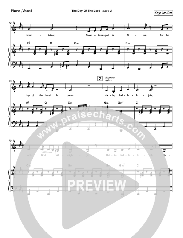 The Day Of The Lord Orchestration (Marc Chopinsky)