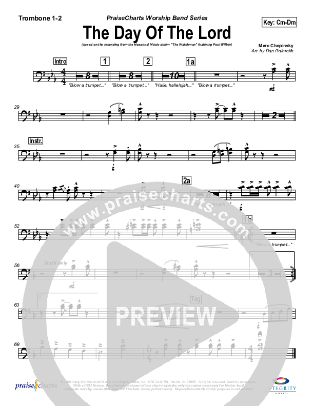 The Day Of The Lord Trombone 1/2 (Marc Chopinsky)