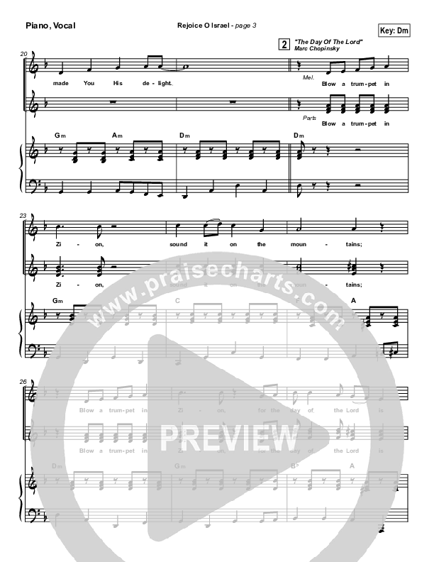 Rejoice O Israel Piano/Vocal (Paul Wilbur)