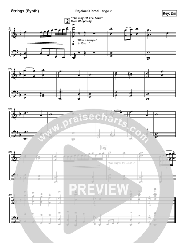 Rejoice O Israel Synth Strings (Paul Wilbur)