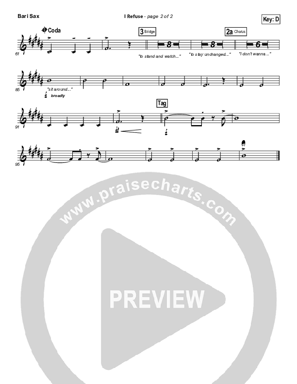 I Refuse Bari Sax (Josh Wilson)