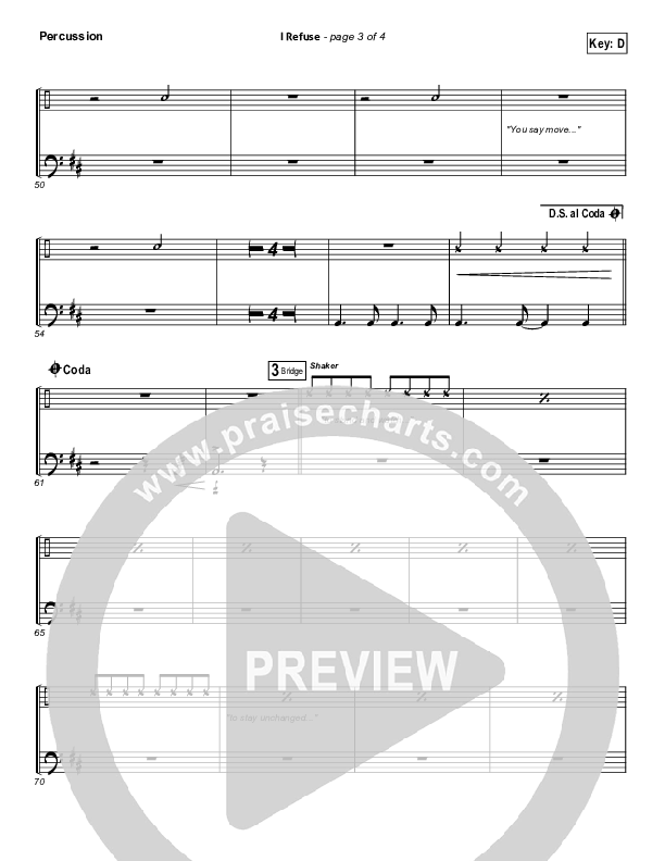 I Refuse Percussion (Josh Wilson)