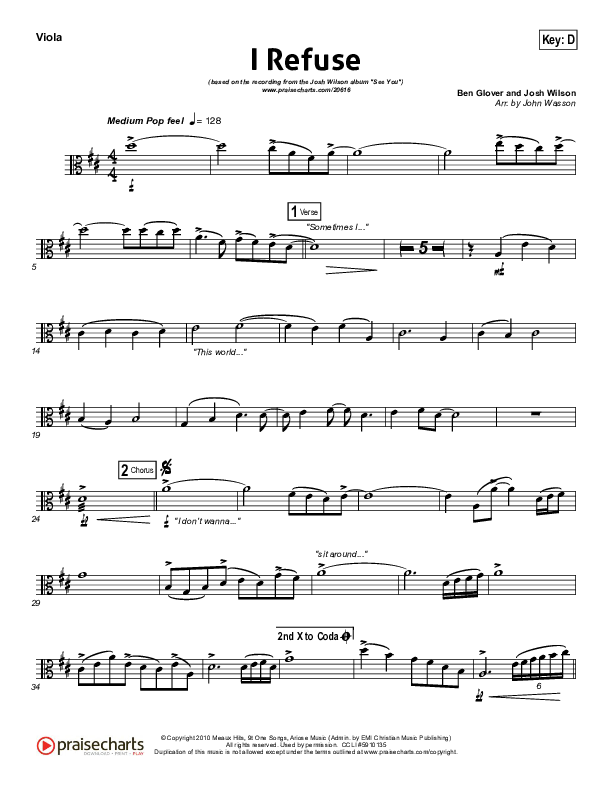 I Refuse Viola (Josh Wilson)