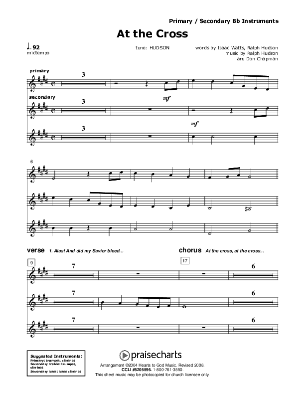 At The Cross Bb Instruments (Don Chapman)