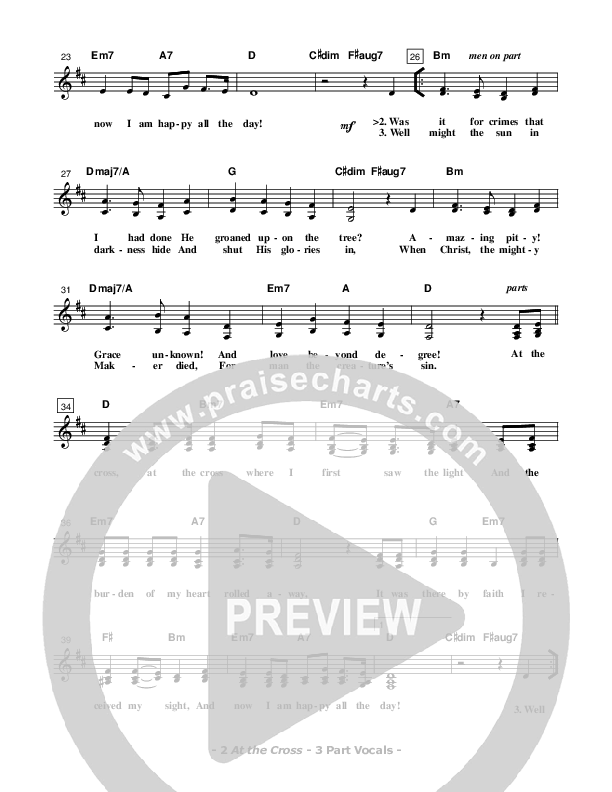 At The Cross Choir Sheet (SATB) (Don Chapman)